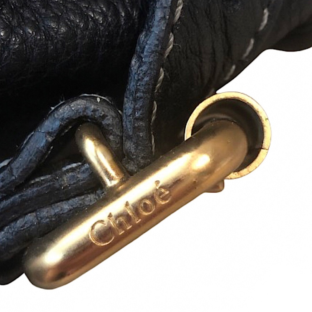 SOLD CHLOE Paddington Black Leather Padlock Bag with Lock and Key COA Dust Bag - Picture 12 of 17